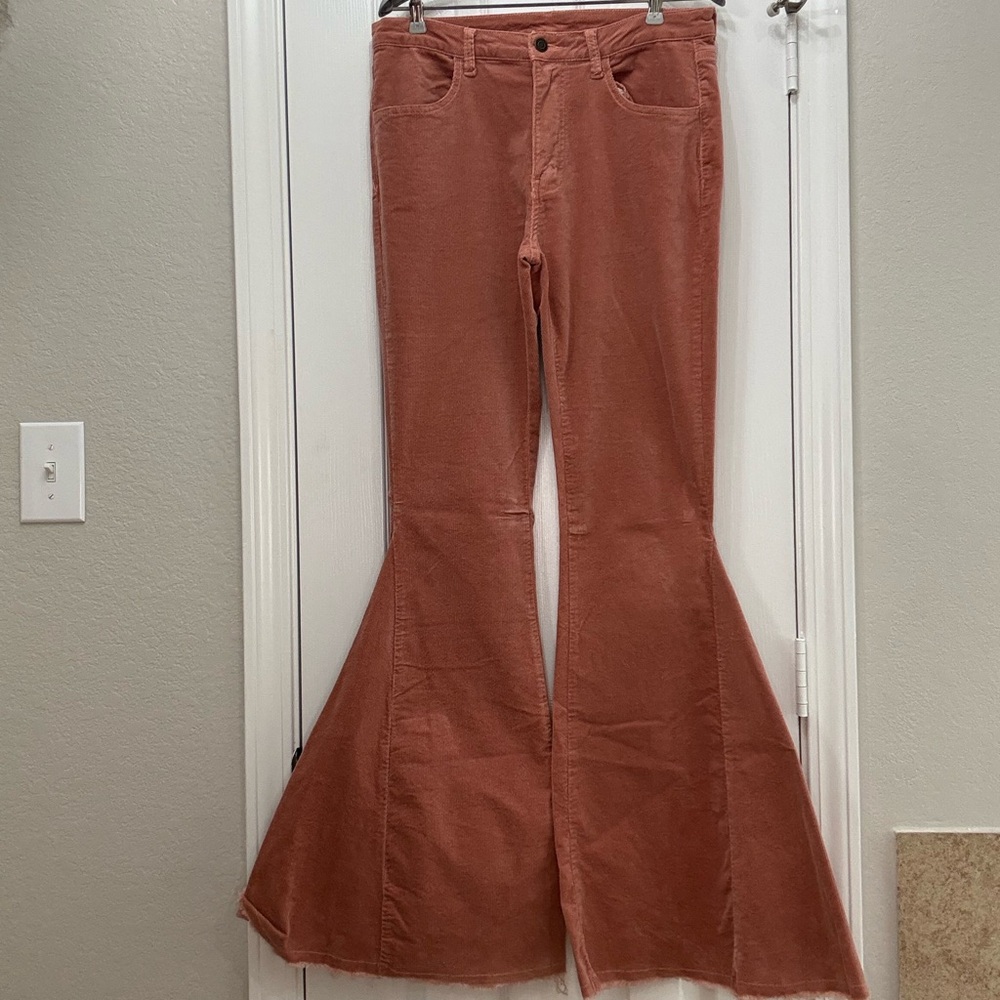 Altar'd State Terracotta Flared Corduroy Pants